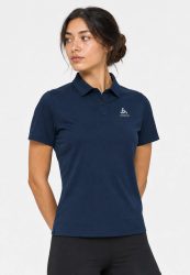 Odlo Cardada Poloshirt für Damen - Wandern, Casual Comfort - blau, M