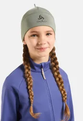 Odlo Polyknit Warm Mütze für Kinder - Skilanglauf, Radsport - grün, OneSize