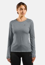Odlo X-Alp 115 Langarm-Laufshirt für Damen - Trail Running, Wandern - grau, XL