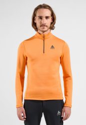 Odlo Berra Mid Layer Half-Zip für Herren - Wandern, Ski & Snow - orange, S
