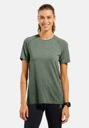 Odlo Essential Seamless Lauf-T-Shirt für Damen - Training, Running - grün, XS