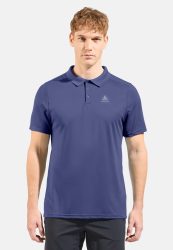 Odlo F-Dry Poloshirt für Herren - Wandern, Casual Comfort - blau, S