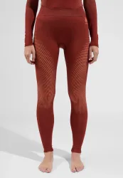 Odlo Performance Warm Base Layer Tights für Damen - Skilanglauf, Ski & Snow - rot, XS