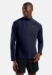 Odlo Essential Half-Zip Lauf-Mid Layer für Herren - Running - blau, L