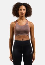 Odlo Seamless Medium Ceramicool Sport BH für Damen - Training, Running - orange, XS
