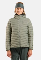 Odlo X-Alp Packable Down Isolationsjacke für Damen - Wandern, Ski & Snow - grün, L