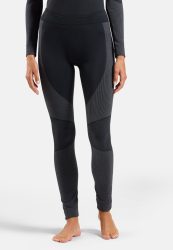 Odlo Seamless Performance Wool Base Layer Tights für Damen - Wandern, Skilanglauf - schwarz, M