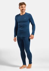 Odlo Active Warm Uni Heritage Base Layer Set für Herren - Wandern, Ski & Snow - marineblau, M