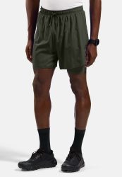 Odlo Zeroweight 5 Inch 2-In-1 Laufshorts für Herren - Training, Running - grün, S
