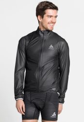 Odlo Wasserdichte Zeroweight DD Radjacke für Herren - Radsport - schwarz, S
