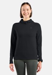 Odlo Essential Thermal Lauf-Hoodie für Damen - Trail Running, Running - schwarz, S