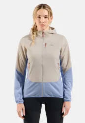 Odlo Ascent Hybrid Isolationsjacke für Damen - Wandern, Casual Comfort - beige, M