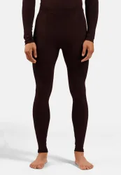 Odlo Performance Warm Base Layer Tights für Herren - Skilanglauf, Ski & Snow - maron, S