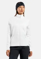 Odlo Grid Fleece Mid Layer Full-Zip für Damen - Wandern - weiss, XS
