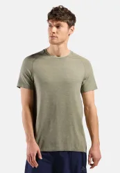 Odlo Essential Seamless Lauf-T-Shirt für Herren - Training, Running - grün, XXL