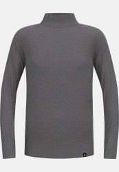 Odlo Active Warm Base Layer Shirt mit Stehkragen für Kinder - Wandern, Ski & Snow - grau, 116