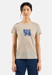 Odlo Ascent 130 Sunset T-Shirt für Damen - Wandern - beige, L
