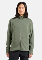 Odlo Grid Fleece Mid Layer Full-Zip für Herren - Wandern - grün, M