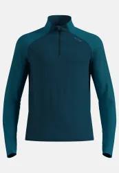 Odlo Zeroweight Warm Lauf-Mid Layer Half-Zip für Herren - Running - marineblau, S