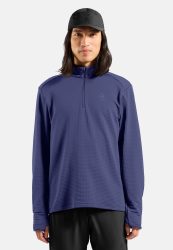 Odlo Essential Thermal Lauf-Mid Layer Half-Zip für Herren - Trail Running, Ski & Snow - lila, M