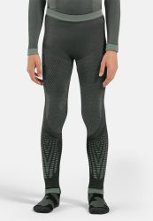 Odlo Performance Warm Base Layer Tights für Kinder - Skilanglauf, Ski & Snow - grün, 152/164