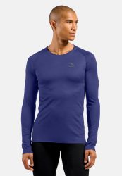 Odlo Active F-Dry Light Base Layer Shirt für Herren - Wandern, Skilanglauf - marineblau, S