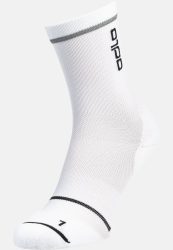 Odlo Ceramicool Reflective Mid-Crew-Socken - Radsport, Running - weiss, 42-44
