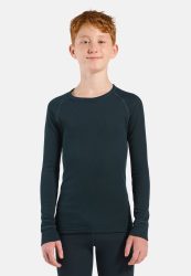 Odlo Active Warm Base Layer Shirt für Kinder - Wandern, Ski & Snow - blau, 116