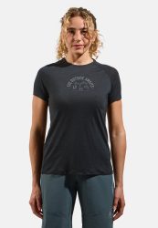 Odlo Ride 365 PW130 Bike Print Radshirt für Damen - Commuting - schwarz, M