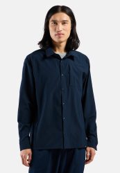 Odlo Essential Langarmhemd für Herren - Wandern - blau, XXL