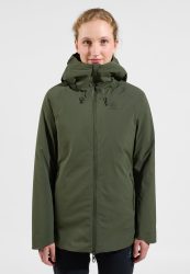 Odlo Ascent S-Thermic Waterproof Isolationsjacke für Damen - Wandern, Casual Comfort - grün, XS