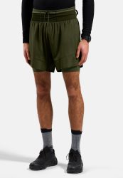 Odlo X-Alp Trail 6 Inch 2-In-1 Laufshorts für Herren - Trail Running, Wandern - grau, L