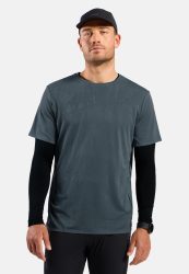 Odlo Zeroweight Engineered Chill-Tec Lauf-T-Shirt für Herren - Training, Running - grau, L