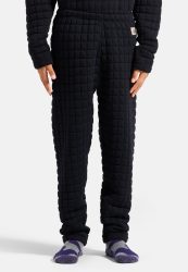 Odlo Quilted Base Layer Tights für Kinder - Ski & Snow, Casual Comfort - schwarz, 116
