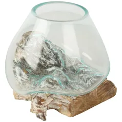 Darimana Glas auf Kaffeewurzel white wash