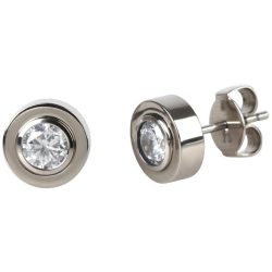 Ohrstecker Titan mit Zirkonia