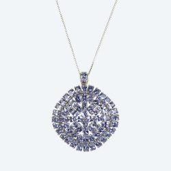 Anhänger+Kette  925 Silber AAATansanit