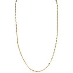 Spiegel-Kette 925 Sterling Silber vergoldet