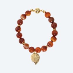 Armband Karneol Blatt