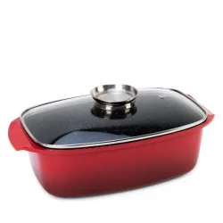 KING® Bräter Aluguss rot