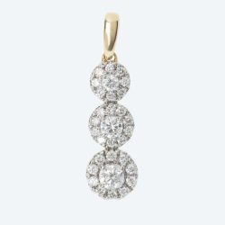 LG Anhänger 585 Gelbgold Brillanten