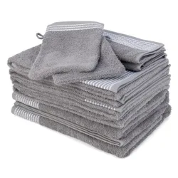 XXL-Frottierset 10tlg. grau