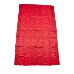 Tischdecke Damast Ilex Zweig 130x220cm rot