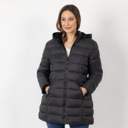 MILANO Design Wendejacke abnehmbare Kapuze schwarz