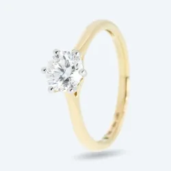 LG Solitärring 585 Gelbgold Brillant