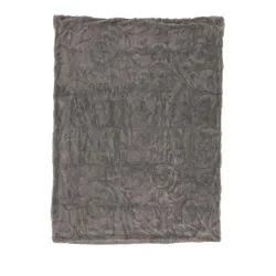 Kuscheldecke Ornament grau 130x160cm