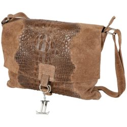 Luca Lorenzo Umhängetasche braun Kroko