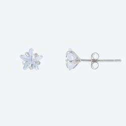 SET Weihnachtsmann Ohrstecker 925 Silber Zirkonia