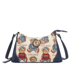 Henney Bear Handtasche blau/multicolor