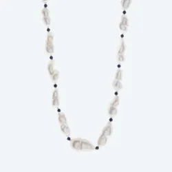 Collier Süßwasserzuchtperle, Kyanit